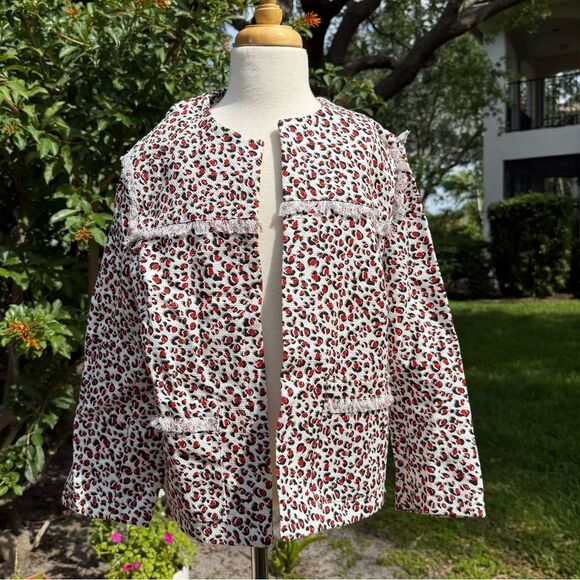 Blues Les Copains Cotton Open Face jacket Size Small - Picture 1 of 11